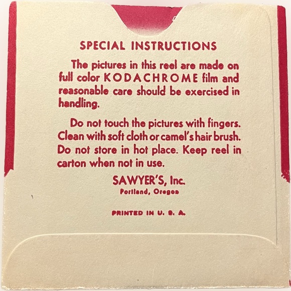 🎈2/$20 - VIEW-MASTER Reel CH-40 “A Bible Story in 3D” 1947. - Picture 6 of 6